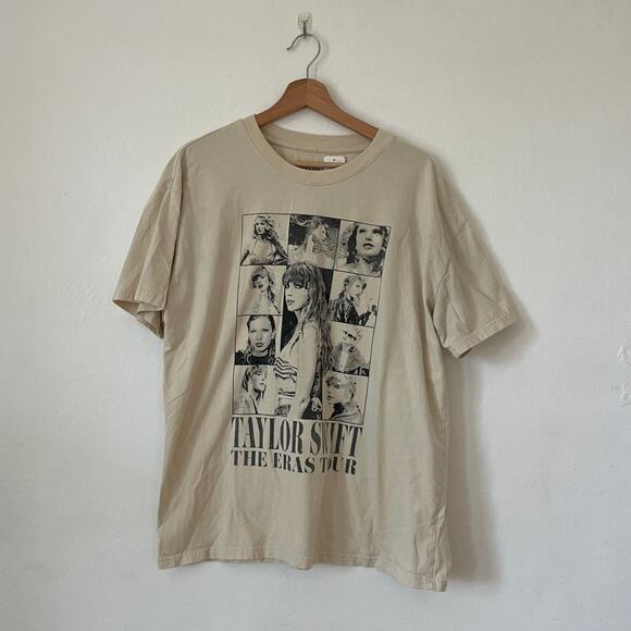 Taylor Swift – The Eras Tour Merch Cream & Black Graphic Band Tee - Picture 1 of 8